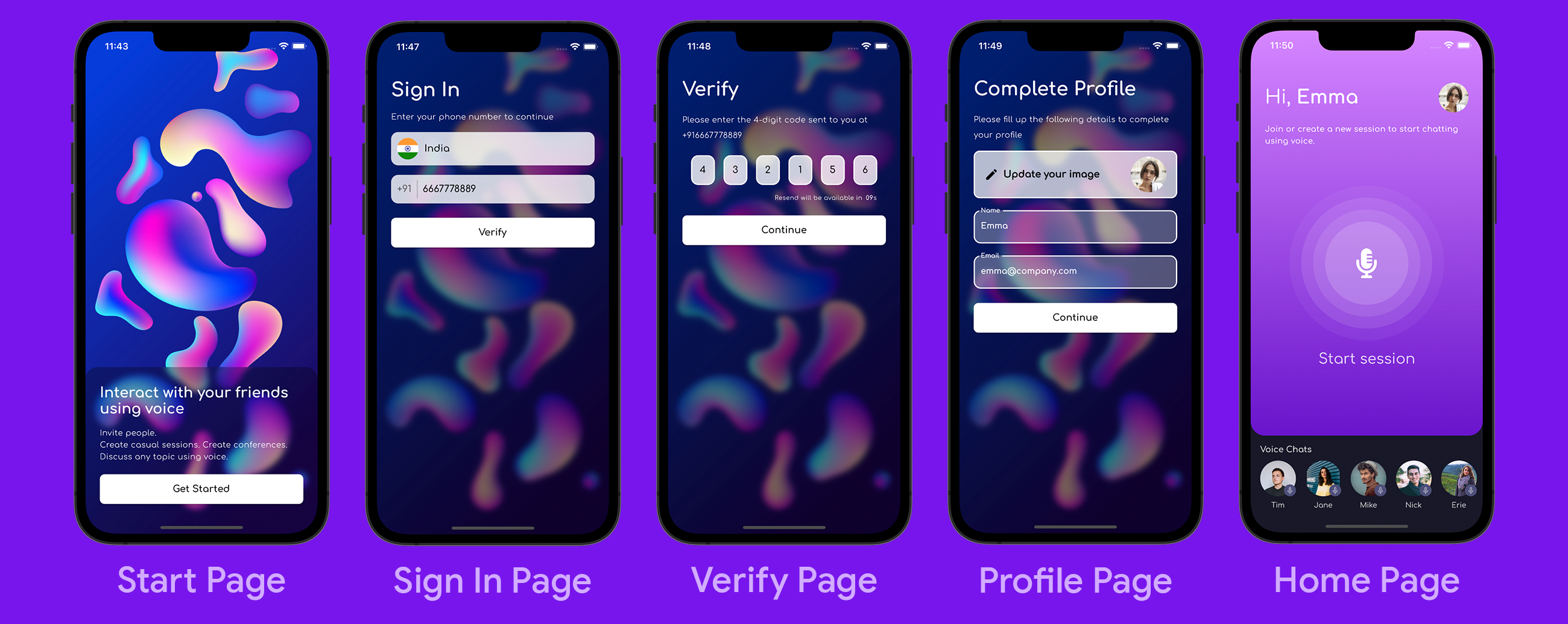 Flutter Mobile App UI & Auth